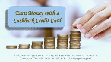 Earn Money with a Cashback Credit Card