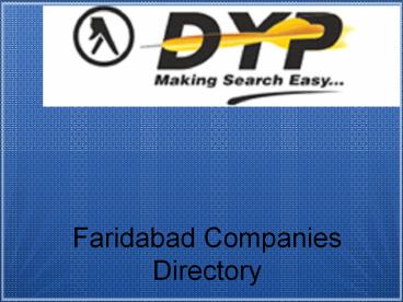 Faridabad Companies Directory (9)