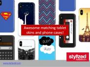 Awesome matching tablet skins and phone cases!