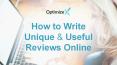 How to Write Unique and Useful Reviews Online PowerPoint PPT Presentation