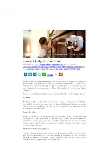 How to childproof your house