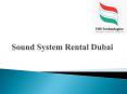 Speakers Rental Dubai | Speaker Rental in Dubai PowerPoint PPT Presentation