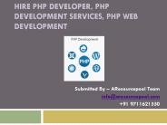 Hire PHP Developer, PHP Development Services, PHP Web Development