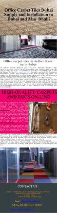 Office Carpet Tiles Dubai Supply and Installation in Dubai and Abu Dhabi PowerPoint PPT Presentation