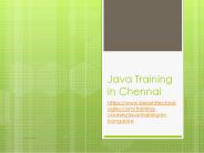 JAVA TRAINING IN CHENNAI