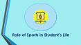 Role of Sports in Student’s Life - Jayshree Periwal High School PowerPoint PPT Presentation