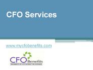 CFO Services - www.mycfobenefits.com