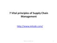 7 Vital principles of Supply Chain Management | Distance MBA in SCM | Supply Chain Managament Course
