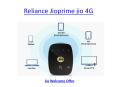Reliance JioPrime 4G Offers  on Jio Phone PowerPoint PPT Presentation