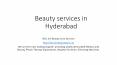 beauty services in hyderabad PowerPoint PPT Presentation
