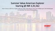 Summer Value American Explorer with SOTC Holidays