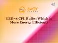 CFL vs LED Bulbs | Easy Nirman PowerPoint PPT Presentation