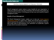 Benefits of Payroll Management System for Organization