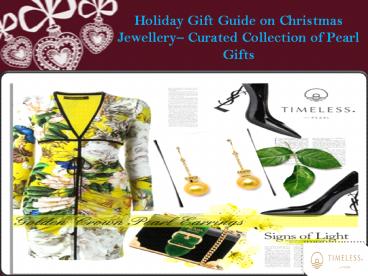Holiday Gift Guide on Christmas Jewelry– Curated Collection of Pearl Gifts