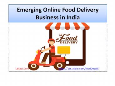 Online Food Delivery Business