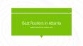 Hire The Best Roofers in Atlanta | Atlanta's Best Roofers PowerPoint PPT Presentation