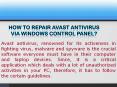 How To Repair Avast Antivirus Via Windows Control Panel? PowerPoint PPT Presentation