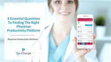 Doc charge physician_productivity_platform