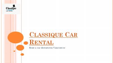 Classique Car Rental Presentation