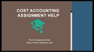 Cost Accounting Assignment Help 
