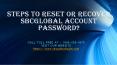 Steps to Reset or Recover SBCGlobal Account Password? PowerPoint PPT Presentation