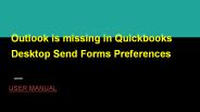 OUTLOOK MISSING in QuickBooks
