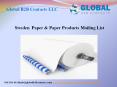 Sweden Paper & Paper Product Mailing List