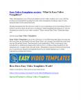 Easy Video Templates review - Easy Video Templates+100 bonus items