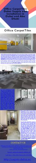 Office Carpet Tiles Dubai Supply and Installation in Dubai and Abu Dhabi (1) PowerPoint PPT Presentation
