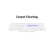 Carpet Cleaning