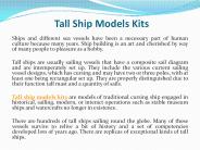 Tall ship models kits