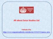 All about Soiza Studios Ltd