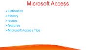 Microsoft Access