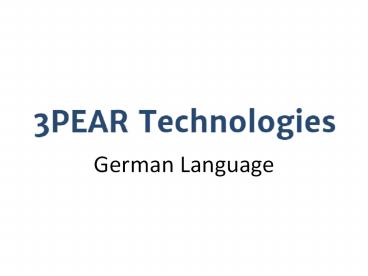 Best German Language Courses in Pune | German Language Classes in Pune | 3PEAR Technologies