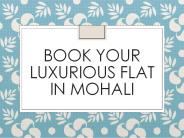 Book Your Luxurious flat in Mohali