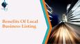 Benefits Of Local Business Listing PowerPoint PPT Presentation