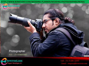 Wedding Photographer in Patna | bowevent
