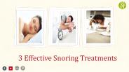 Effective Treatments In Mississauga That Help Reduce Snoring