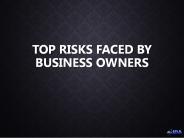 Top Risks Faced by Business Owners