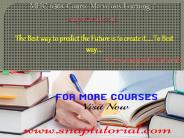 MHC 6304 course Marvelous Learning / snaptutorial.com
