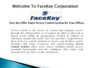 Access Control Systems Integrators - Facekey