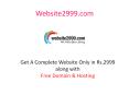 Cheap Website Design Company India, Website@2999, $79 | Free Domain Hosting