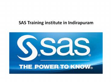 Sas training institute in indirapuram