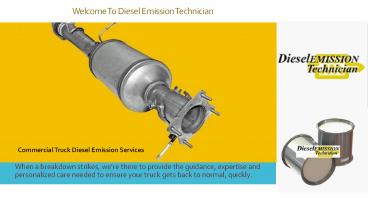 Diesel Emission Technician