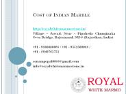 Cost of Indian Marble