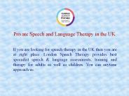 Speech Therapy for Children with Autism