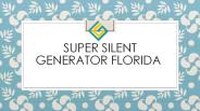 Super Silent Generator - Gennev Generators