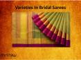 Varieties In Bridal Sarees PowerPoint PPT Presentation