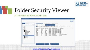 NTFS Permission Analyser - Foldersecurityviewer.com