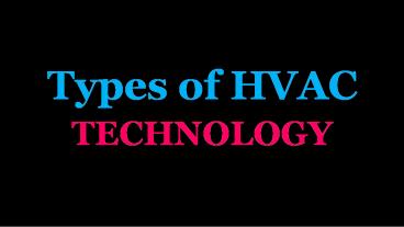 Common Hvac Technology Used In Commercial Places